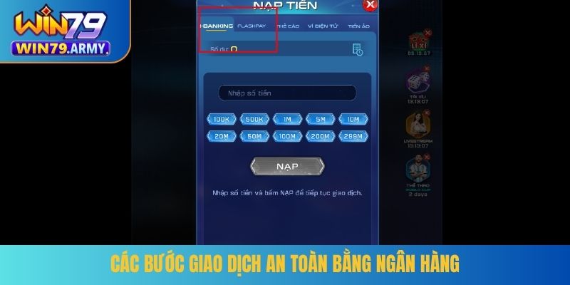 Các bước giao dịch an toàn bằng ngân hàng
