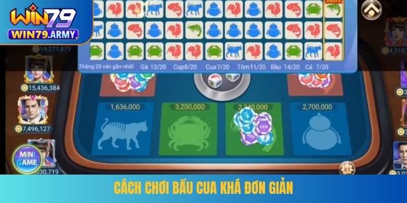 Cách chơi bầu cua khá đơn giản
