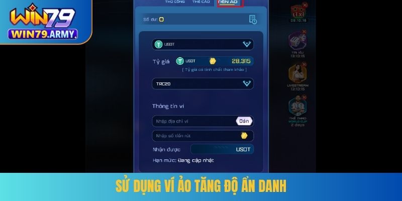 Sử dụng ví ảo tăng độ ẩn danh