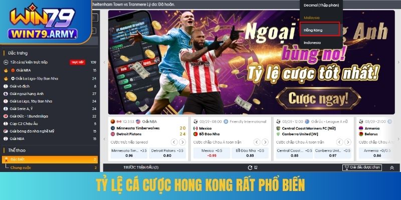 Tỷ lệ cá cược Hong Kong rất phổ biến