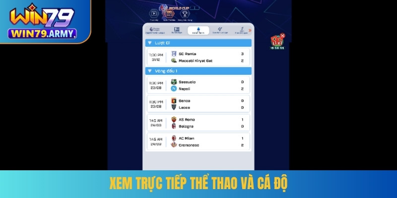 Xem trực tiếp thể thao và cá độ
